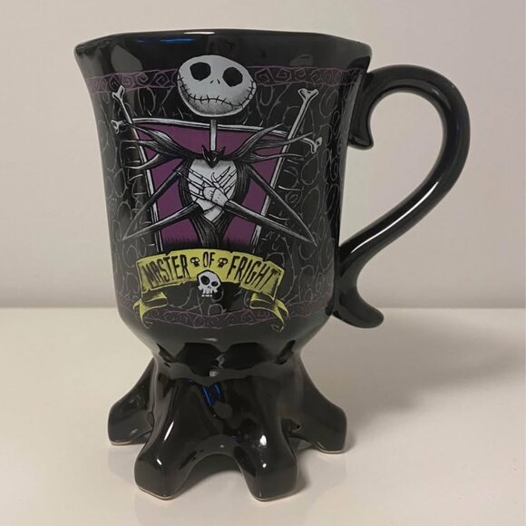 Disney Nightmare Before Christmas Jack Skellington Ceramic Footed Mug 20oz - Picture 1 of 5